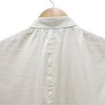 Trina Turk Vintage 90s Ivory Cream Cotton Jacquard Puff Sleeve Blouse Size Large Photo 5