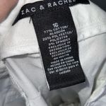 White Zac & Rachel Fringe Capri High Waist Lightweight Plus Size 16 Photo 9