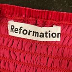 Reformation 💕💕 Chestnut Velvet Babydoll Dress ~ Rhubarb Red 4 NWOT Photo 11