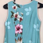 Paradise Bay Women’s Floral Hawaiian Tropical Print Colorful Tank Maxi Dress Green Photo 5