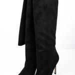 Good American Super Tall High Heel Black Over-the-Knee Boots Photo 2