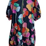 Velvet by Graham & Spencer Floral Dress Size M Puff Sleeve Boho Cotton Silk Size M Photo 0