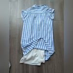 Old Navy Striped Linen Shirt Dress Photo 6