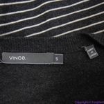 Vince 100% cotton grey stripe crewneck sweater, size Small Photo 13