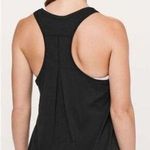Lululemon  Black Love Tank Pleated Racerback Size 6 Athletic Athleisure Yoga Photo 1