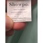 Showpo Mini Dress Ruffle Trim Tie Strap Open Back Ribbed Light Green US 2 Photo 5