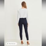 Veronica Beard  Debbie ankle skinny high rise button fly 32 $228 black Photo 1