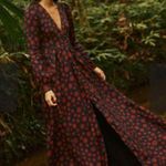 Agua Bendita Frambuesa Erizos Linen maxi dress Size Small Photo 3