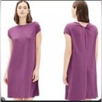 Eileen Fisher  Jersey casual dress Bateau neck in plum XL Photo 2