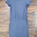 James Perse • Blouson T-Shirt Dress grey jersey knit mini bodycon short sleeve Photo 0