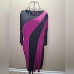 Sunny Leigh  Black and Pink Long Sleeve Dress Photo 1