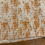 ACOA Smocked Off Shoulder‎ Ruched Ruffle Floral Mini Babydoll Dress Sz large NWT Orange Size M Photo 3