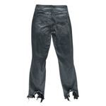 L'Agence L’Agence Womens High Line Vintage Gray Distressed Cropped Raw Hem Slim Leg Jeans Photo 5