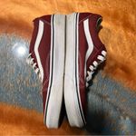 Vans  Old Skool Skate Shoes Maroon White Size 7 Photo 4