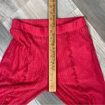 ZARA  Sheer‎ Pleated Ruffle Wide Leg Pull On Pants Pink Medium Flare Naked Photo 13