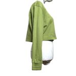 Apparis Isabel Cropped Sweatshirt Women’s Size Small Epson Green Organic Cotton Photo 3