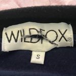 Wildfox  Rare England Collage Roadtrip Oversized Blue Sweatshirt Women’s Size S Photo 5