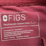 FIGS  Zamora Jogger Scrub Pants Burgundy Drawstring Waist Slim Fit Large Tall Photo 7