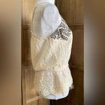 Gimmicks by BKE NWT  Boho Embroidered Lace Peplum Top Photo 6