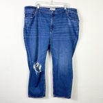 Abercrombie & Fitch Abercrombie Plus Size Medium Destroyed Ankle Straight Ultra High Rise Jeans 37 Photo 2