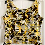 Kasper Helix Scuba Crepe Top, Size 12, NEW w/Tag Yellow Photo 10