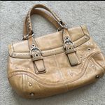 Coach Studs & Grommet Satchel Honey Tan Leather Photo 5