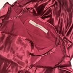 New Enza Costa Bias Cut Slip Dress Ruby Size 2 Medium Red Photo 11