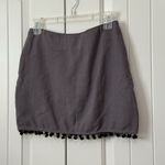 Umgee ‎ Skirt Multi ColorEmbroidered Birds Floral Lined PomPom Women's Sz S Photo 2