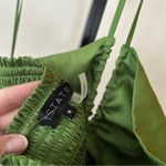 1. State  Beaded Halter Midi Dress Salted Lime Green Tiered Smock NWT $119 Size 6 Photo 4