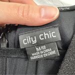 City Chic  Black Sparkle Long Sleeve Jumpsuit Womens 18 Classic Whimsigoth Photo 6