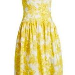 Eliza J Floral Print Cotton Bow Detail Sundress in Yellow Size 14 NWT Photo 3