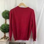 Turnbury 100% Cashmere Long Sleeve Crewneck Sweater L Red Size L Photo 1