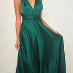 Hello Molly  Wrap Green Forest Dress Photo 0