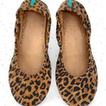 Tieks Leopard Print Ballet Flats Brown Tan Leather Foldable Travel Shoes Size 7 Photo 0
