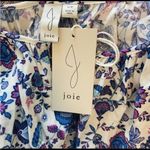 Joie  SHORT SLEEVE BLUE PRINT CROPPED TOP S Photo 4