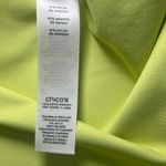 Zenergy Golf Chico's Polo Top Lime 3/4 Sleeve XXL UV Protection Moisture Wicking Yellow Photo 4
