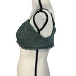 Aerie X-Large Lace Bralette Bra Floral Lightly Lined Adjustable Stretch Green Photo 5