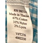 Coldwater Creek Womens Blue and White Gingham Button Up Shirt XL Photo 5