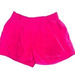 Three Dots Double Gauze Fuchsia Pink Shorts Elastic Waist All Cotton Outerwear Photo 1