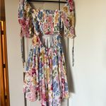 En Saison Constantia Smocked Mini Dress Floral Size S Pink White Photo 8