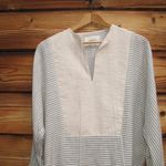 Nanushka Linen Cotton Top Blue Size XS Photo 4