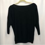 EXPRESS  Black Zip Shoulder Sweater, Size Small Photo 2