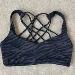 Lululemon Sports Bra Black And Gray Strappy Photo 0