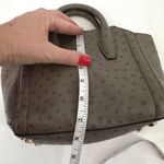 Diane Von Furstenberg NWT  Embossed Ostrich Mushroom Satchel Stella mini‎ Bag Photo 3