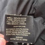 Cole Haan Black Signature Quilt Belted Coat With Lambskin Trim, Size Small Photo 8