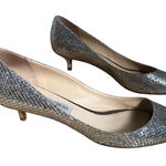 Jimmy Choo  heels/kitten heels size 42 metallic silver new years festive holiday Photo 0