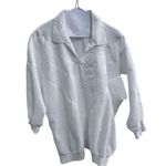 Vintage 80s White Floral Appliqué Sweatshirt AGWT Division of Graff | Medium Y2K Photo 1