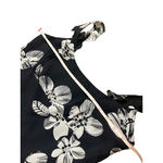 Vintage Kelly and Diane Silk Mini Dress Black White Beaded Floral Size 2 Photo 4