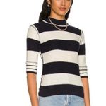 Free People  Woman’s Raleigh Tee Sweater Navy Marine size Large Photo 1