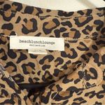 BeachLunchLounge Tan Tie Front Blouse with Mandarin Collar Photo 2